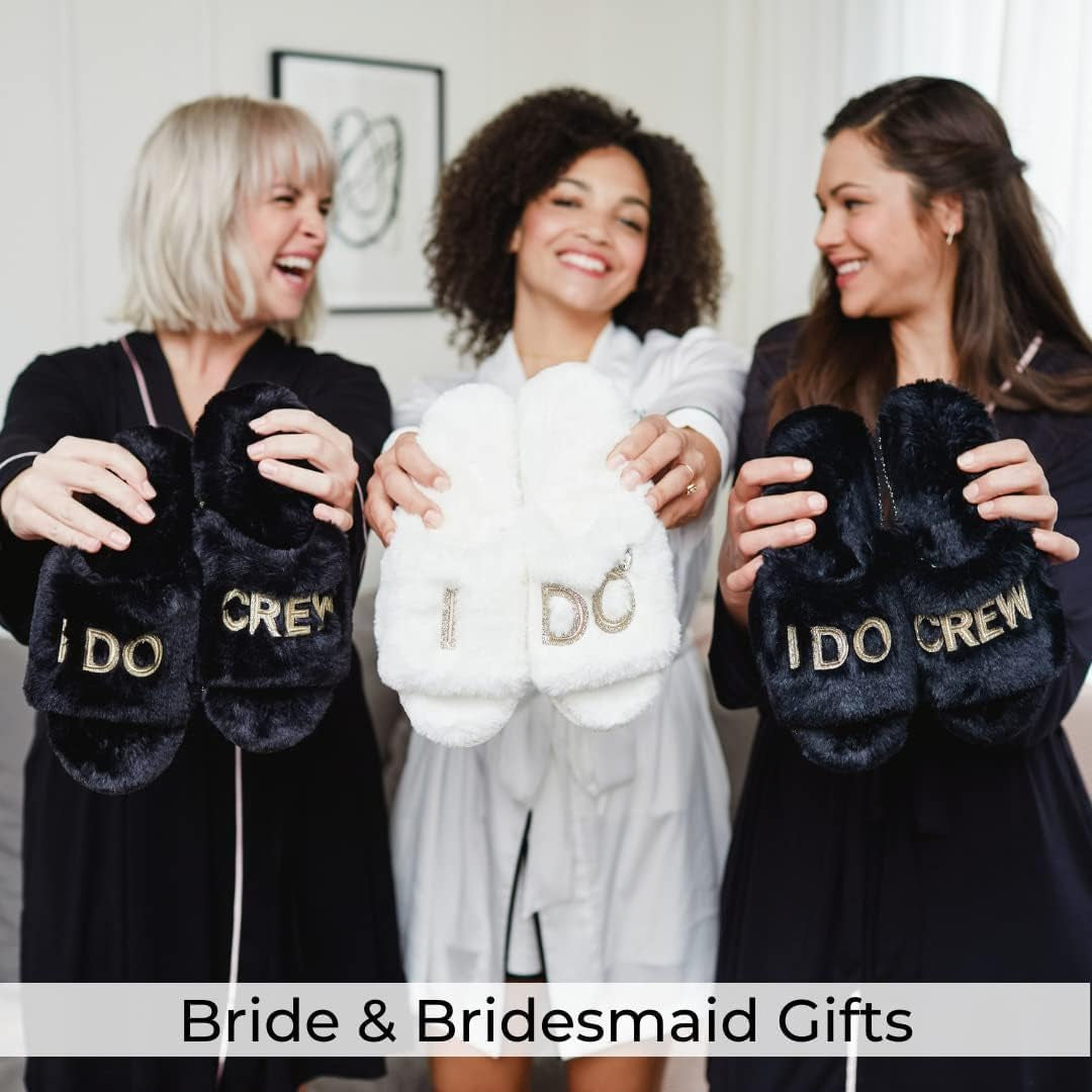 Bride & I Do Crew Wedding Slippers - Perfect Gift for Bachelorette Parties