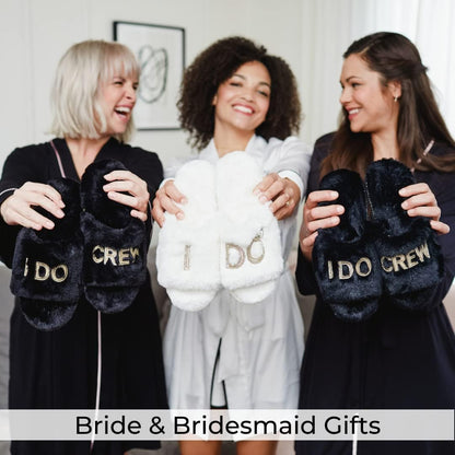 Bride & I Do Crew Wedding Slippers - Perfect Gift for Bachelorette Parties